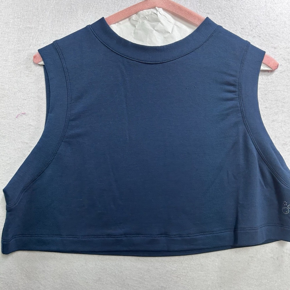 Athletic Crop Top Pop Sweat Blue M